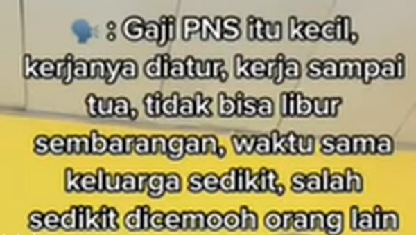 BKN memberikan tanggapan mengenai video viral gaji pns kecil